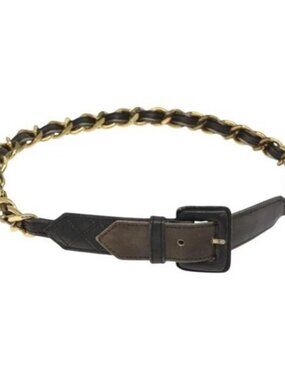 CHANEL | Accessories | Chanel Chain Pearl Belt Metal Gold Cc  display picture 3